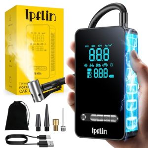 ¡GRAN PRECIO! Ipflin Inflador Ruedas Coche Compresor Aire Portatil – Inflador Electrico 150PSI con Función de Parada Automática, Hinchador Ruedas para Coche Moto Bicicleta, Pantalla Digital Nueva Versión en promoción