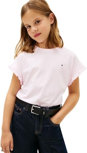 OPORTUNIDAD: Tommy Hilfiger Essential Top SS KG0KG08970 - Camiseta para niña, Color Rosa nacarado, 12 años al mejor precio