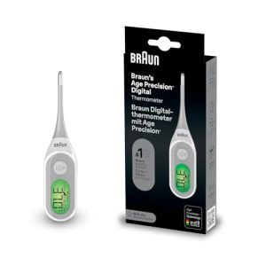 OPORTUNIDAD: Braun Age Precision Termómetro digital, Varilla digital para usar en múltiples sitios, Vía oral, rectal o axilar, Apto para bebés y niños pequeños, La marca #1 entre los médicos, PRT2000 con oferta