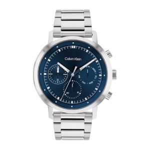 DESCUENTO: Calvin Klein Reloj Analógico de Cuarzo Multifunción para Hombre Colección Gauge con Correa de Acero Inoxidable Plateada – 25200063