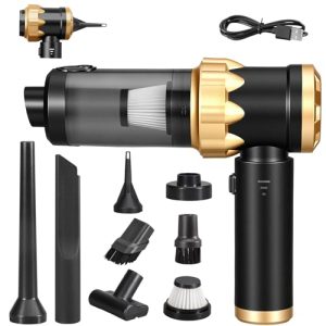 ¡GRAN PRECIO! omxa Aspiradora de Mano Coche Potente Aspirador, Aspiradora de Mano Sin Cable, Mini Aspirador Portatil, Ideal para la Limpieza del Coche y del Hogar, Negro con oferta