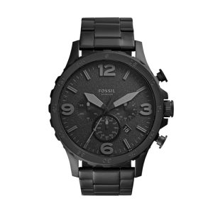 OPORTUNIDAD: Fossil Cinturones de Piel con Hebilla marrón para Hombre, Gris Oscuro, 50 mm con descuento