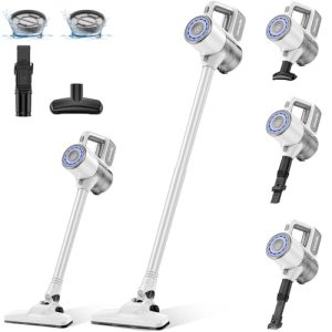 VersLife Aspiradora sin Cable S6PRO,30KPa Escoba Aspiradora sin Cable Potente,Diseño Sin Enredos,Filtración HEPA,Aspirador Vertical Ligera con Accesorios Multifuncionales para Suelos y Mascotas en promoción