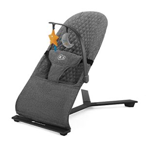OFERTA: Kinderkraft MIMI Hamaca bebé, Balancin para bebés 0-9 kg, Plegado Compacto, Reclinable con una sola mano, Movimiento natural, Arco con juguetes, Materiales suaves, Fácil de limpiar, Gris en promoción