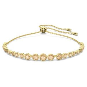 Swarovski Pulsera Imber Emily, Tallas redondas combinadas, Tono dorado, Baño tono oro con descuento