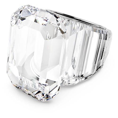 PROMOCIÓN: Swarovski Anillo de cóctel Lucent, Talla octogonal, Blanco con oferta