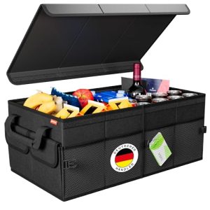 OFERTA: ATHLON TOOLS Organizador para maletero XXL – Organizador de coche plegable – Bolsa para maletero antideslizante, reforzada, bolsa para maletero estable con tapa – Caja para coche para guardar y con oferta