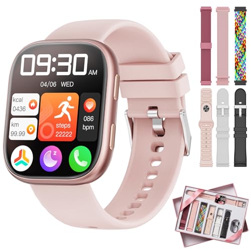 OFERTA: Mingtawn Reloj Inteligente Mujer con 7 Correas,|Regalos Mujer|, 1.83" Smartwatch con Llamada, 100+ Modos Deportivos, Monitor Pulsometro/SpO2/Sueño, Relojes Inteligentes para Android iOS rebajado hoy