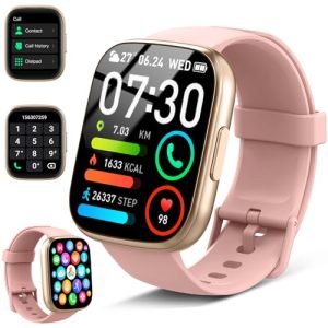 Reloj Inteligente Mujer Smartwatch, 1.95″ Smart Watch Hombre, Deportivo Pulsera Actividad Pulsómetro Monitor Sueño Digital Fitness Tracker Podómetro para ios Android, IP68 Impermeable