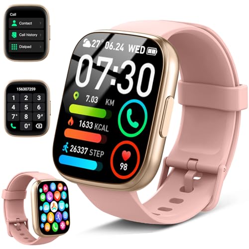 Reloj Inteligente Mujer Smartwatch, 1.95" Smart Watch Hombre, Deportivo Pulsera Actividad Pulsómetro Monitor Sueño Digital Fitness Tracker Podómetro para ios Android, IP68 Impermeable