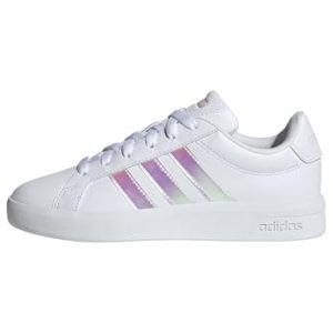 OPORTUNIDAD: adidas Unisex niños Grand Court 3.0 Junior Shoes, FTWR White/Iridescent/Almost Pink, 38 EU | Oferta Amazon