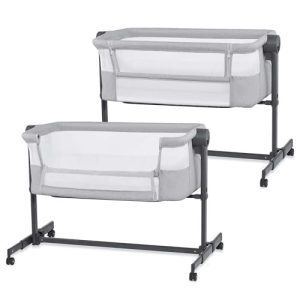 OFERTA: Kinderkraft Nestee UP 2 Cuna Colecho para Bebé con Colchón, Cuna de Cabecera, Fácil Ajuste de Cama de Padres, Ajuste de Altura, Buena Circulación de Aire, Ruedas transportarás, Gris Cloro al mejor precio