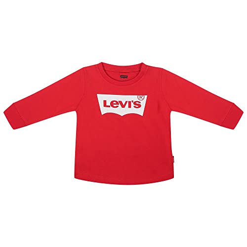 DESCUENTO: Levi's LVG SS BATWING TEE 3E4234, Camiseta SS Niñas, Rojo , 3 años con descuento