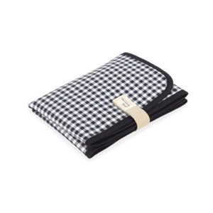 CHOLLO: Walking Mum. Cambiador de Bebé I Love Vichy. Diseño portátil y plegable. Fácil de guardar en el bolso maternal. Color Negro. Medidas 18X27X4 cm. | Oferta Amazon