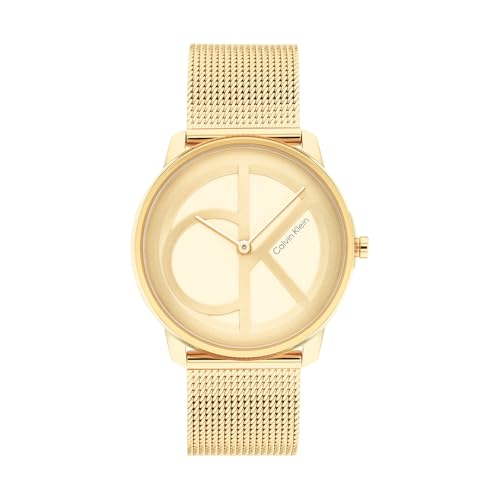 TOP VENTAS: Calvin Klein Reloj Analógico de Cuarzo para Hombre y Mujer Colección Iconic Disponible con Pulsera de Acero Inoxidable en Enlace o en Malla al mejor precio