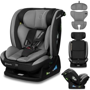 DESCUENTO: LIONELO AART I-SIZE Silla Coche Bebé 40-150 cm, Montaje con Cinturones de Seguridad, Reposacabezas e Inclinación Ajustables, Almohadilla lumbar y Reductor, Norma R129 i-Size al mejor precio