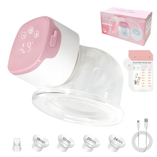PROMOCIÓN: Bizcasa Sacaleches Eléctrico Portátil, Sacaleches Manos Libres 4 Modos y 9 Niveles de Succión, Bombeo Fuerte, Leche a Prueba de Fugas, Ultra Silenciosa Extractor de Leche, Sin BPA, 14/17/20/24mm con oferta