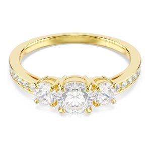 OFERTA: Swarovski Anillo Stilla Attract, Talla redonda, Talla de Precisión, Anillo Clásico, Trío de Cristales Transparentes, Zirconia, Colección Stilla Attrac, Baño Tono Oro, Blanco en promoción