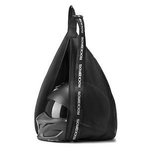 ¡GRAN PRECIO! ROCKBROS Bolsa para Casco de Motocicleta, Bolsa Universal de Gran Capacidad 15L Bolso para Almacenamiento con Correa de Hombro para Casco Motocross Casco Integral de Moto Bicicleta Viaje al mejor precio