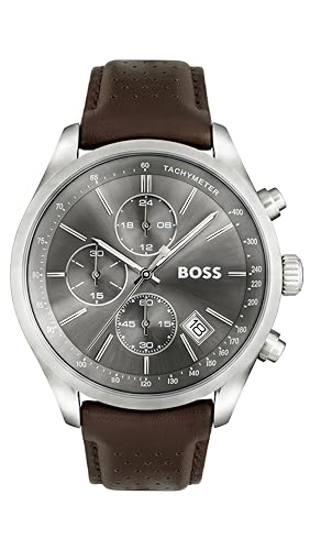 OPORTUNIDAD: BOSS Reloj Cronógrafo de Cuarzo para hombre Colleción Grand Prix con Correa en piel o en Acero inoxidable con descuento