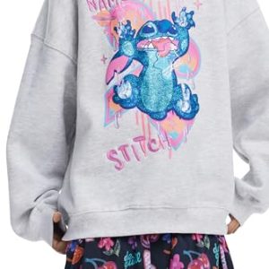 Desigual Sweat_MY Name STITICH, 1001 Crudo, 7/8 | Oferta Amazon