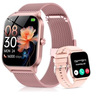 CASCHO Reloj Inteligente Mujer,1.85″ HD Smartwatch con Llamadas,120+ Modos Deportes, Monitor Cardiaco y Sueño, Resistente Agua IP68, Whatsapp Llamadas , Regalo Mujer, Android/iOS rebajado hoy