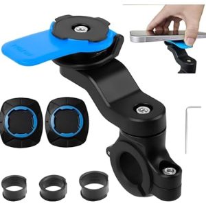 PROMOCIÓN: Vunanvu Soporte Movil Moto y Bicicleta Universal, Soporte Manillar Moto con Giratorio 360°, Soporte de Telefono para Manillar de Bicicleta MTB/Montaña y Scooter Compatible con Teléfono Móvil de 4-7» con oferta