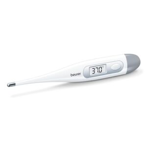 PROMOCIÓN: Beurer FT09 Termometro Digital y Corporal, Resistente al Agua, pantalla LCD con rango de medición + 0.1 ºC, señal acústica, sin Cristal, Color Blanco al mejor precio