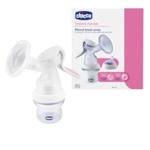 CHOLLO: Chicco Sacaleches Manual Cómodo y Fácil de Usar con Forma Ergonómica, Tetina Inclinada y Tapa Hermética, Convertible en Biberón Sacaleches con Biberón 150 ml incluido