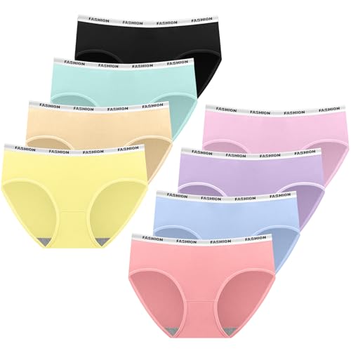 TOP VENTAS: AYBUY Bragas Niña Adolescente, 8 Ropa Interior niñas, 8-12 Años, Multicolor con descuento