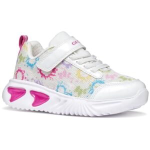 CHOLLO: Geox J Assister Girl B – Zapatillas Deportivas, Color Blanco/Multicolor, Talla 27 EU al mejor precio