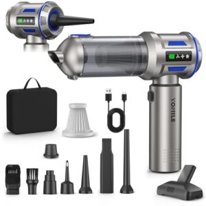 Yomile Aspirador de Mano, 27000Pa/135W, Aspiradora sin Cable Coche 4 en 1, Aspiradoras de Mano con Motor sin Escobillas de 250.000 RPM, para Coche/para Uso en la Oficina/la Cocina rebajado hoy