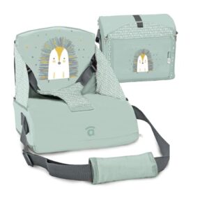 DESCUENTO: Asalvo BOOSTER CUSCUS Trona de Viaje Portatil para bebés, Asiento elevador para comer, Plegable, Arnés de seguridad, Bolsillo incorporado, Respaldo 25 cm, Desde 6 meses hasta 15 kg al mejor precio