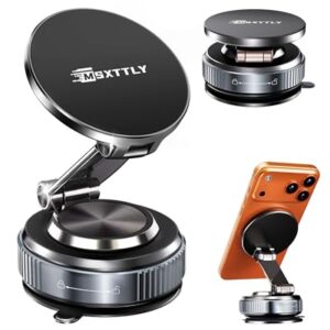 TOP VENTAS: MSXTTLY Soporte Móvil Coche,Vmag-S2 2026 Ventosa Magnética, 360° Giratorio, Diseño Compacto paraiPhone 17 Pro MAX – 16 15 14 13 12 e Android, Negro Rojo Verde al mejor precio