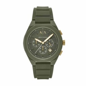 CHOLLO: Armani Exchange Reloj Hombre, Movimiento Cuarzo cronógrafo y Caja 44mm con Correa Silicona rebajado hoy