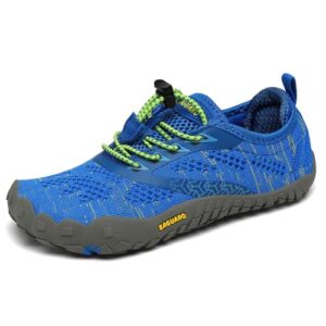 CHOLLO: SAGUARO Barefoot Zapatillas de Trail Running Niños Niñas Minimalistas Zapatos de Deporte Antideslizantes Calzado Descalzos para Fitness Correr Montaña Senderismo Agua, Azul, 28 EU con descuento
