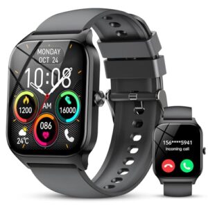 PROMOCIÓN: CASCHO Reloj Inteligente Hombre Mujer,1.85″ HD Smartwatch con Llamadas y Voz de Al, Whatsapp Notificaciones,Smart Watch con Podómetro/Pulsómetro/SpO2/Monitor de Sueño,115+ Modos Deportes,IP68 Negro | Oferta Amazon