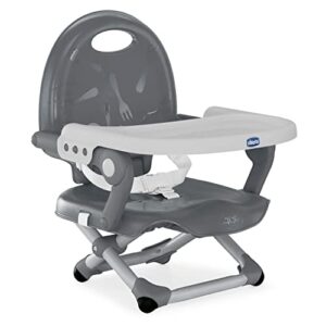 REBAJADO: Chicco Pocket Snack Alzador de Silla para Niños para Comer, Apto de 6 Meses hasta 3 Años , Trona de Viaje Portátil y Ajustable para Bebés, Compacta y con Bandeja Desmontable – Gris | Oferta Amazon