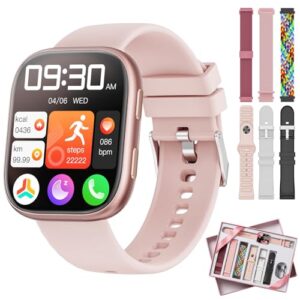 CHOLLO: Reloj Inteligente Mujer con 7 Correas,|Regalos para Mujer|, 1.83″ Smartwatch con Llamada, 100+ Modos Deportivos, Monitor Pulsometro/SpO2/Sueño, Relojes Inteligentes para Android iOS al mejor precio