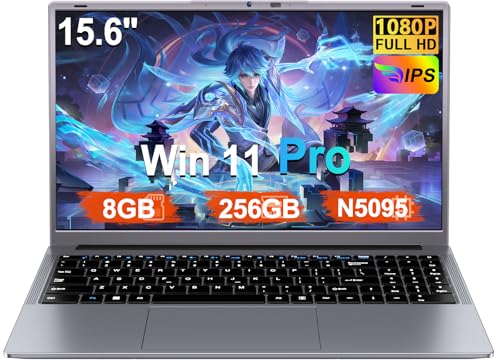 CHOLLO: Ordenador Portátil 15,6 Celeron N5095 2,9 GHz Win11 Pro 8GB 256GB SSD Expansión 1TB 5G WiFi 1920x1080 FHD BT4.2 HDMl USB 3.0 Portatil con Ratón Inalámbrico y Teclado Español Membrana - Gris-A en promoción