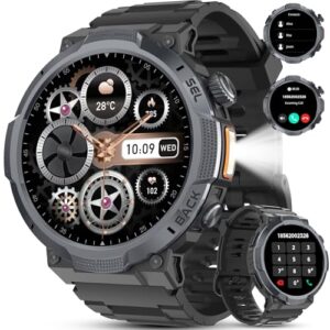 OPORTUNIDAD: Reloj Inteligente Hombre, Pantalla AMOLED 1,53″, Autonomía 30 Días, Reloj Militar Hombre con Llamadas , Monitoreo Frecuencia Cardíaca/Sueño, Impermeable IP68, Más de 110 Modos Deportivos con oferta