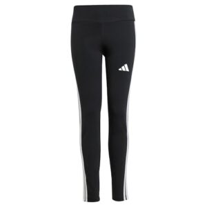 OFERTA: adidas Niñas Essentials 3 Stripes Leggings Tights, Black/White/White, 9-10 Years con oferta