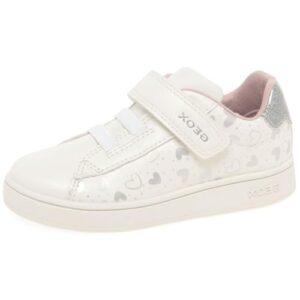 OFERTA: Geox B Eclyper Girl A, Zapatillas, Niñas, Blanco Y Plateado, 25 EU | Oferta Amazon