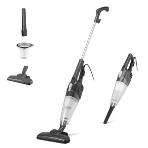¡GRAN PRECIO! Amazon Basics Aspirador de barra, dispositivo 2 en 1 con cable, motor ECO, filtro Reemplazable, bajo peso, Negro con descuento