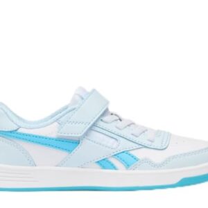 Reebok Zapatillas Deportivas para niña Court Advance Elastic Lace & Top Strap, White Glassblue Digitalblue, 27 EU