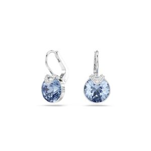 OPORTUNIDAD: Swarovski Pendientes Bella V, Cada Pendiente Bañado en Rodio y con un Cristal de Talla Redonda en Azul, Pendientes de la Colección Bella, Talla redonda, Azules, Baño de Rodio