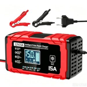 DESCUENTO: Cargador Baterias Coche 12V 15A, Inteligente Arrancador Cargador Bateria con descuento