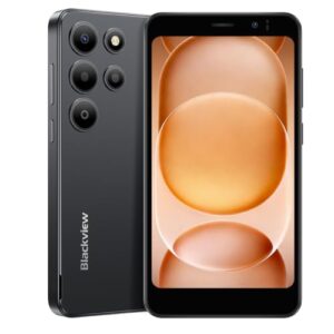 Blackview Wave 2C Teléfono Móvil Android 16, 12GB+32GB/1TB, 5.0″ Pantalla, 4G Dual SIM Moviles Baratos, 3.5mm/Face ID/3 Ranuras para SIM,3 Años de Garantía, Negro al mejor precio