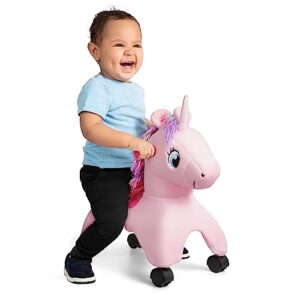 Radio Flyer Shimmer The Magical Touch Unicorn con Luces y Sonidos interactivos, Rosa, de 1 a 3 años en promoción
