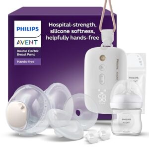 OFERTA: Philips Avent extractor de leche eléctrico doble manos libres, motor con gran capacidad de succión, imita el ritmo de ingesta del bebé, bombea hasta 85 veces por minuto, 4 cojines, SCF547/11 | Oferta Amazon